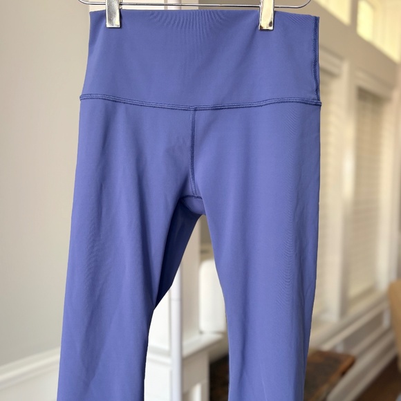 lululemon athletica Pants - Lululemon Align High Rise Crop Leggings Blue Purple Buttery Soft Size 6
